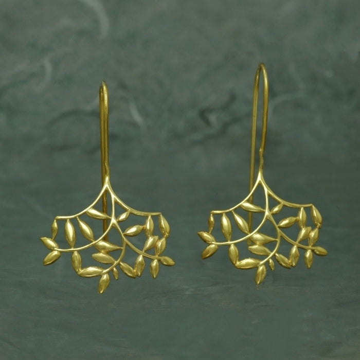 Fento chapado, pendientes de gancho fijo