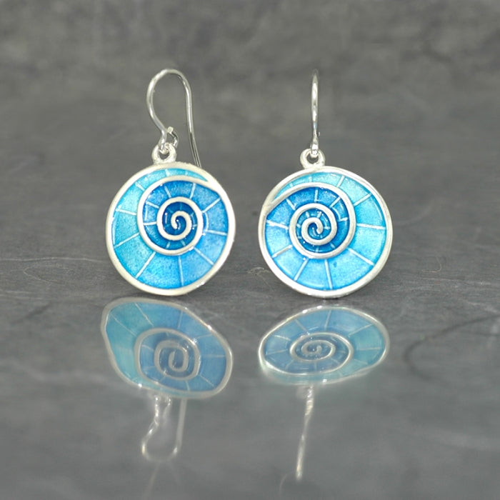 Gaudí espiral, pendientes medianos, de gancho móvil