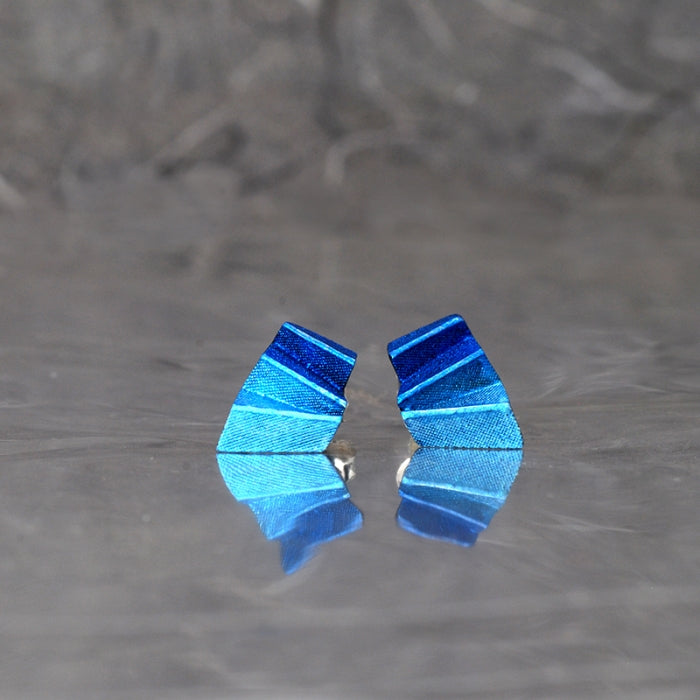 Origami pátina, pendientes de presión pequeños