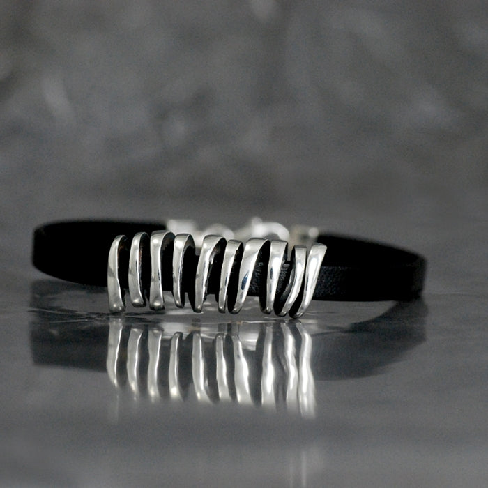Omnia, pulsera unisex, con piel
