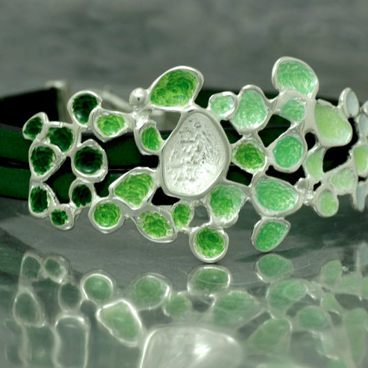 Dream musgo, pulsera de piel