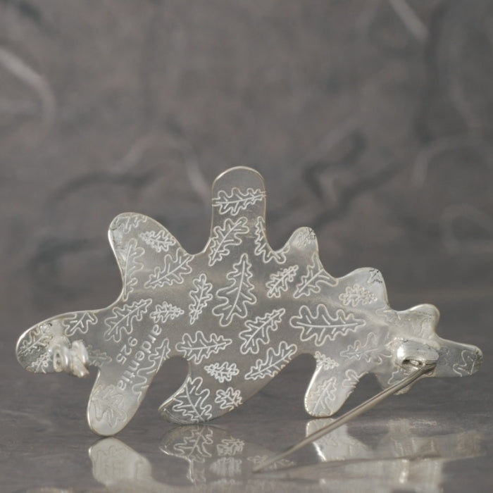 parte de atrás del broche Carballo