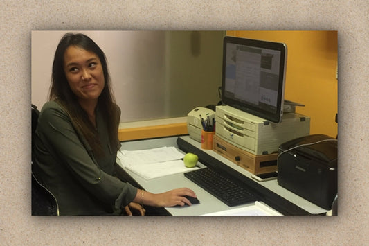 Isabelle ha venido desde Rennes para sus prácticas en Ardentia