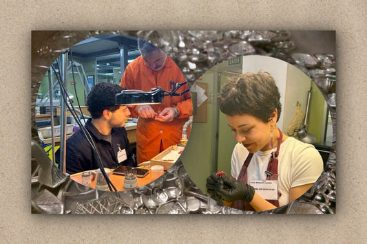 Prácticas de Hugo y Lucía en nuestro taller