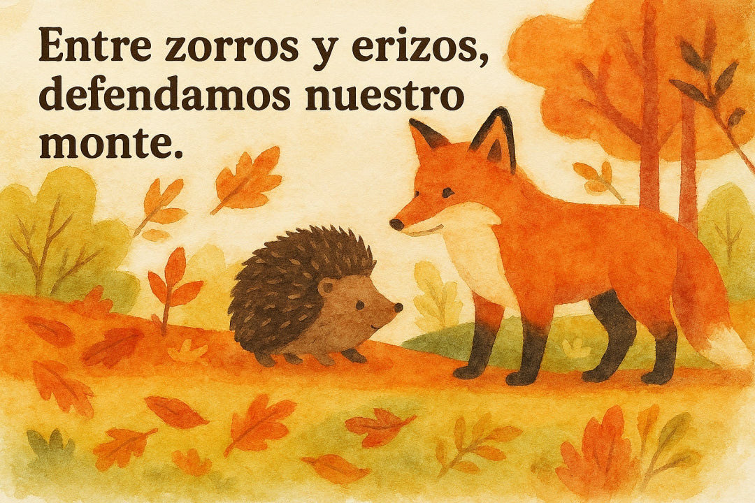 Entre zorros y erizos, defendamos nuestro monte!