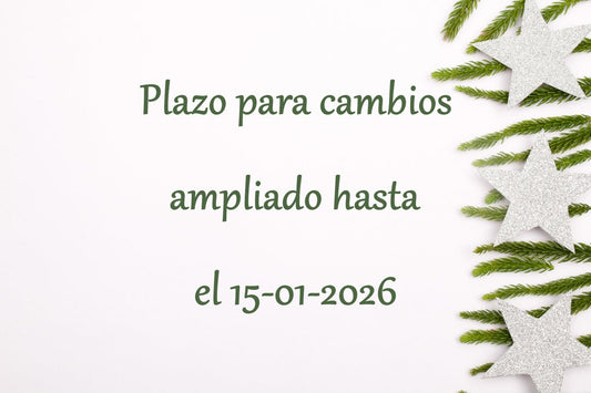 Ampliamos el plazo para cambios, hasta el 15-01-2026