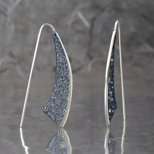 Oslo Marengo, Pendientes con gancho fijo, tipo vela de barco