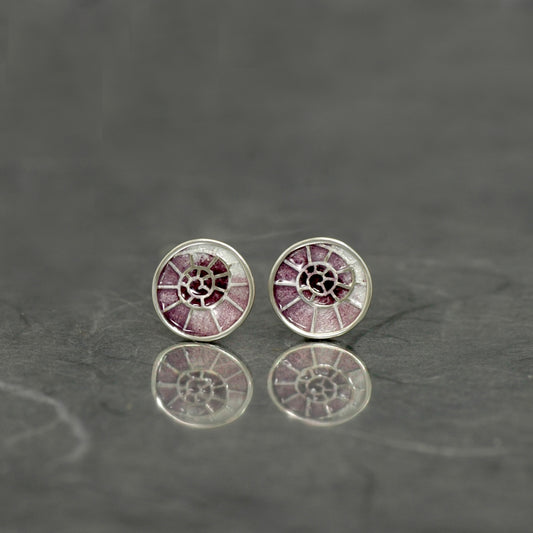 Gaudí espiral morado, pendientes de presión