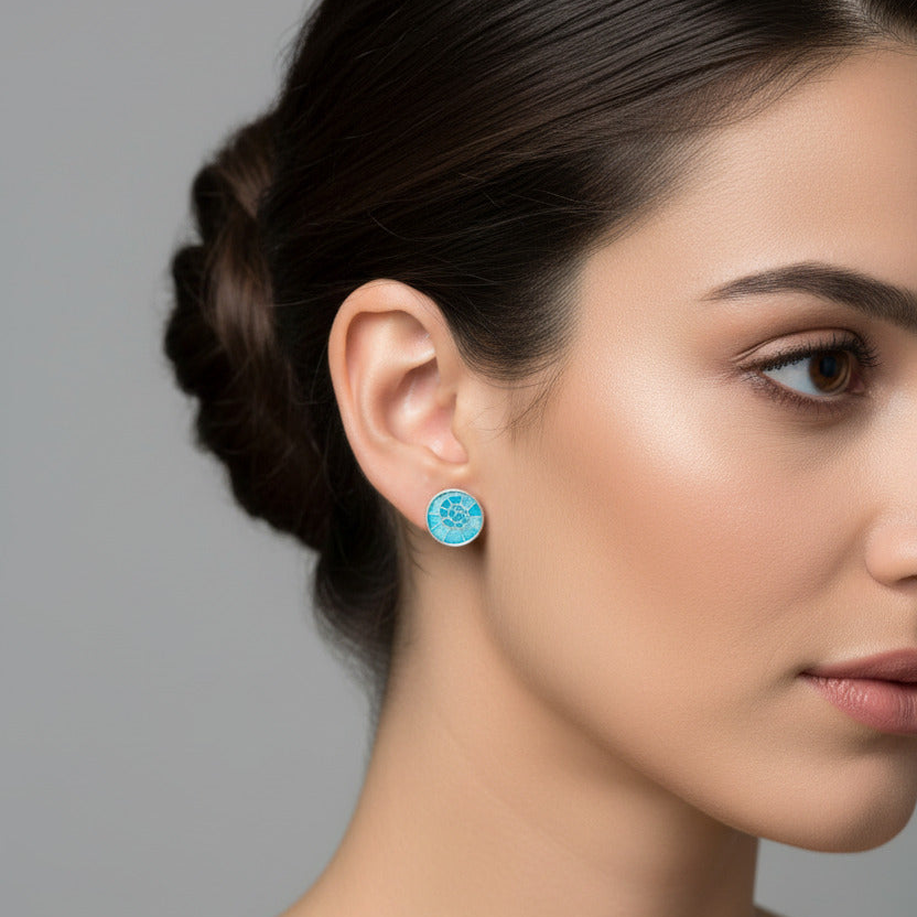 Gaudí espiral azul, pendientes de presión