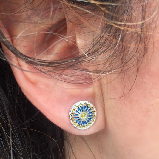 Pendientes de presión, redondos, Alhambra 641