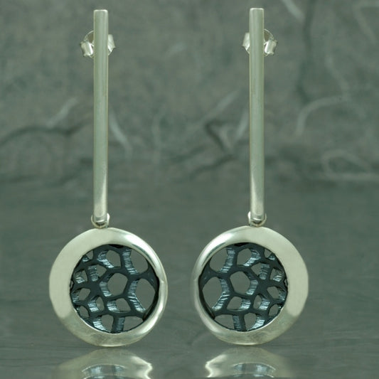 Organic, pendientes de presión con barra larga