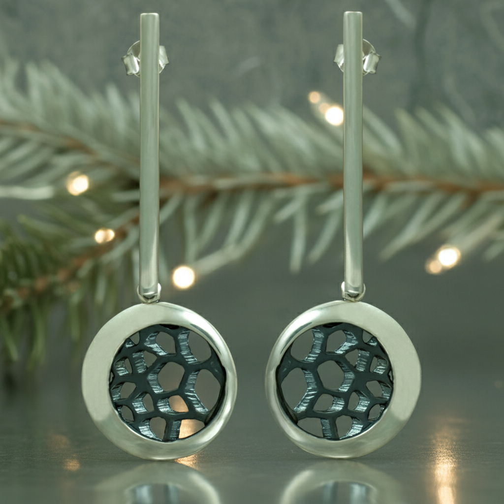 Organic, pendientes de presión con barra larga