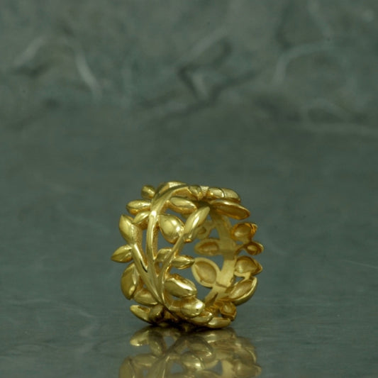 Fento, anillo ancho chapado
