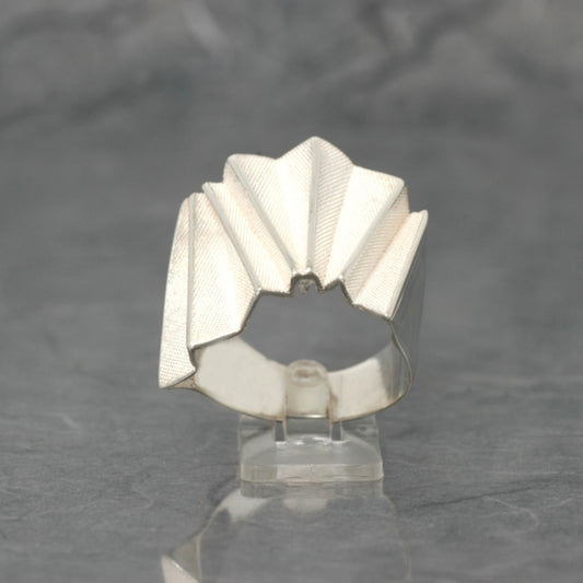 Origami, anillo ancho