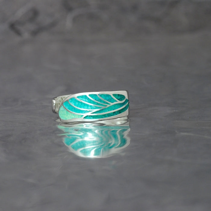 Art Nouveau, anillo abierto, tipo torque