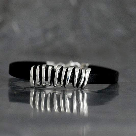 Omnia, pulsera unisex, con piel