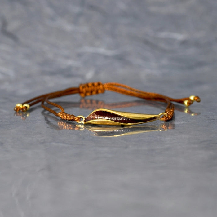 Azahar chocolate, pulsera macramé