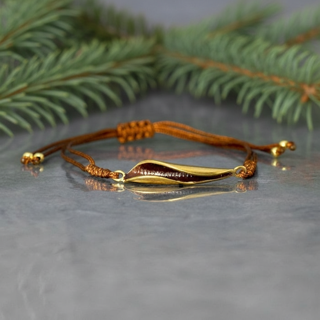 Azahar chocolate, pulsera macramé