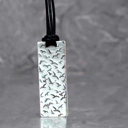 Gaviotas, colgante unisex, rectangular