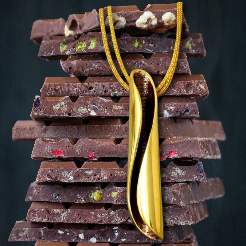 Azahar chocolate, colgante grande